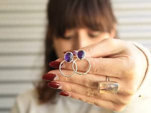 Pendientes con aros Moray