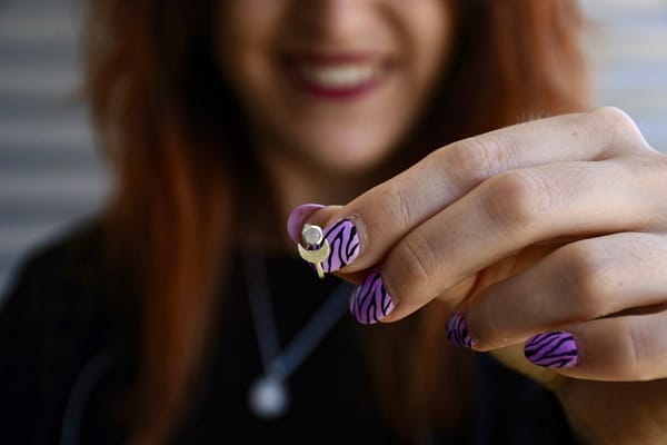 Colección Marama (25) pendiente plata luna Marama