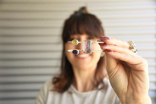 Colección Cuzco (71) brazalete doble plata morado ametrino colección Cuzco